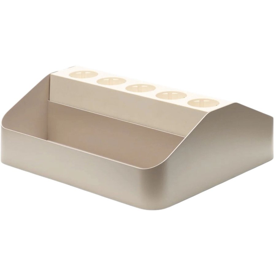 Pedestal Power Tray Double 27,5x25,5 cm, Oat